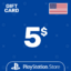 PlayStation Network 5 USD (USA) Stockable