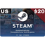 Steam Wallet Code US USD $20
