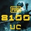 Pubg Mobile 8100 UC instant use code