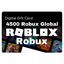 Roblox 4500 Robux Gift Card Global Region
