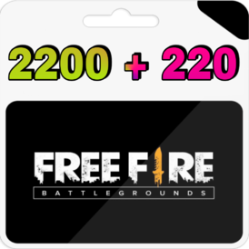 Free Fire 2200+220 Diamonds(Garena)For WMZ