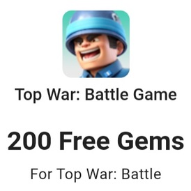 Top War: Battle game free 200 gems