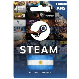 STEAM GIFT CARDS 1000 ARS (Argentina Region)