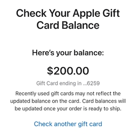 Itunes 200$ USD