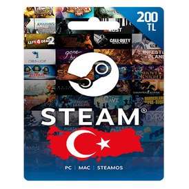 Steam Gift Card (TL) 200 TRY (TURKEY)