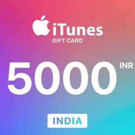iTunes Gift Card 5000 INR (INDIA)