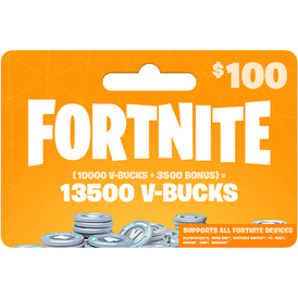 Fortnite 13500 V-Bucks Gift Card