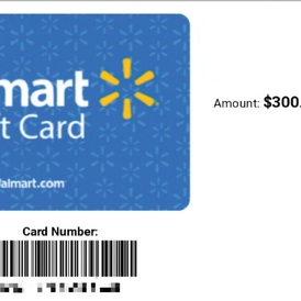 Walmart Gift Card $300 USD