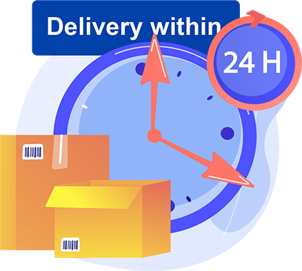 Delivery under 24 H illustration