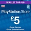 PlayStation Network Card 5 GBP pound UK psn c