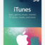 iTunes gift card 50$