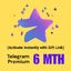 Telegram Premium 6-Month Plan (Gift Link)