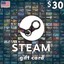 Steam Wallet Card USA 30$ USD *Stockable* US