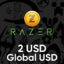 Razer Gold 2$ GLOBAL Pin $2 USD - Stockable