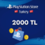 PlayStation TR Network PSN 2000 TL TRY