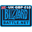 Blizzard Gift Card UK GBP £15 Battlenet