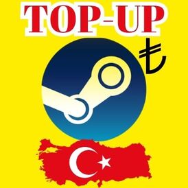 💸TOP UP STEAM BALANCE 200TL ADD FUNDS WALLET
