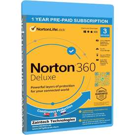Norton 360 Deluxe - 1 User - 3 Devices - 25GB
