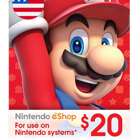 Nintendo eShop Gift Card 20 USD (Stockable)