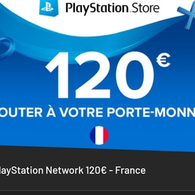 Playstation Network PSN 120 EUR (FRANCE)