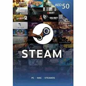 Steam Wallet Code AED50 (AE) Stockable