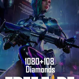 Free fire 1080+108 Diamonds pins (global)