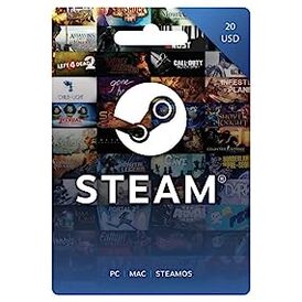 Steam Wallet Gift Card USA 20$ USD Stockable