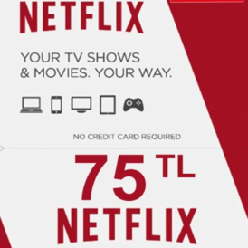 Netflix Gift Card 75₺ TL TRY