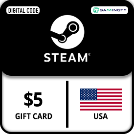 Steam Wallet Gift Card $5 USD (USA)