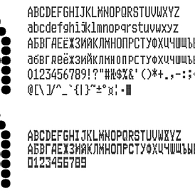 Font KKM matrix printer EPSON TM-U950 v.1(ttf