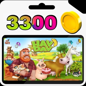 HAY DAY 3300 Coins (LOGIN INFO REQUIRE)