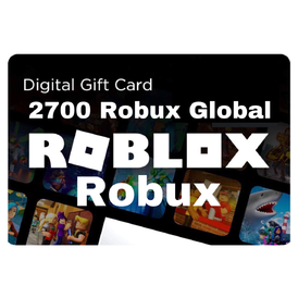 Roblox 2700 Robux Gift Card Global Region