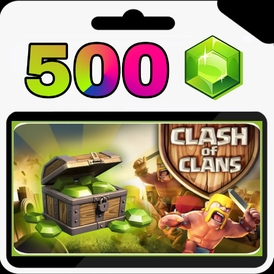 Clash OF Clans 500 Gems (LOGIN INFO REQUIRE)