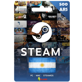 Steam Wallet Gift Card 500 (ARS) Argentina
