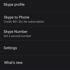Skype credit