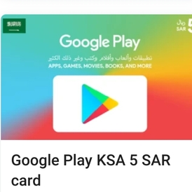 Googel play KSA    (5 SAR)