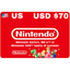 Nintendo eShop US USD $70 Gift Card