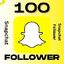 100 Snapchat Follower Real Quality