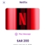 Netflix Gift card SAR 200