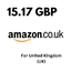 15.17 GBP UK Amazon Gift Card