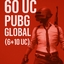 60 uc (6*10 uc ) PUBG Mobile