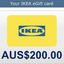 IKEA gift card for Australia