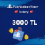PlayStation TR Network PSN 3000 TL TRY