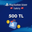 PlayStation TR Network PSN 500 TL TRY