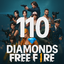 Garena Free Fire 1$ - 100+10 (110) Diamonds
