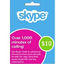 Skype Prepaid Gift Cards 10 USD - Skype Credi