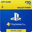 PlayStation Plus Wallet Funds (US) - $70
