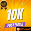 10K (10000) Facebook Post Emoji Publication F