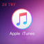 Apple Itunes 20 ₺ TL TRY (Stockable) TR