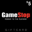 GameStop Gift Card - $5 USD
